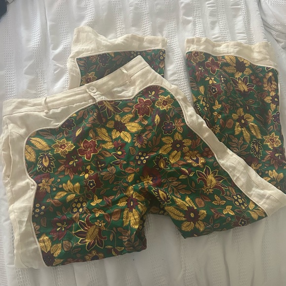 ALÉMAIS Isabella paneled floral pants size 6 US, excellent used condition - Picture 6 of 10
